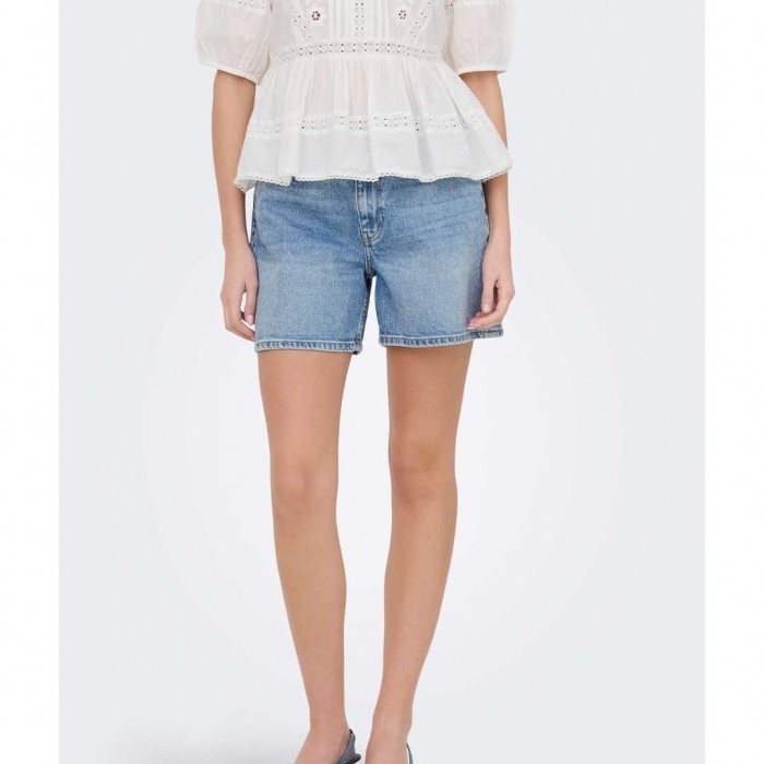 JDY JDYLARISA HW SHORTS DNM LIGHT BLUE