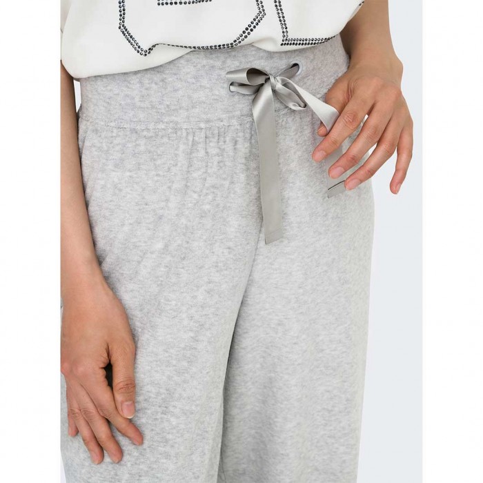 JDY JDYVIDA VELVET PANT JRS DIA LIGHT GREY