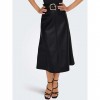 JDY JDYANTOINE HW FAUX LEATHER SKIRT PNT BLACK