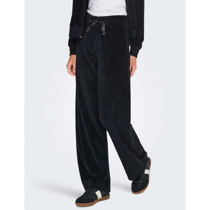 JDY JDYVIDA VELVET PANT JRS DIA BLACK