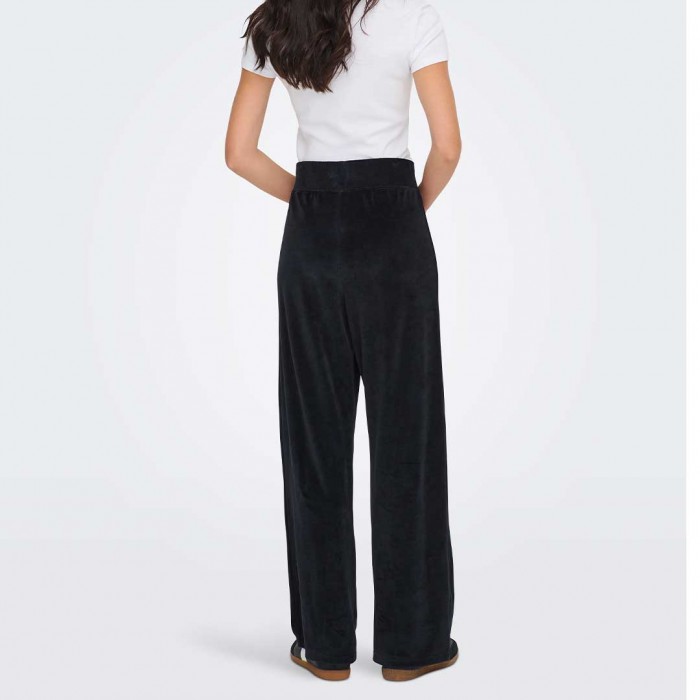 JDY JDYVIDA VELVET PANT JRS DIA BLACK