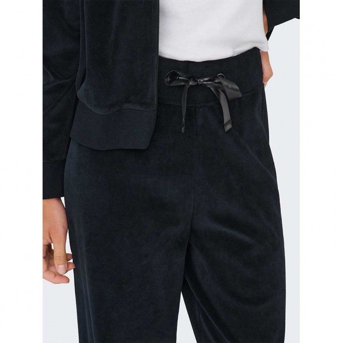 JDY JDYVIDA VELVET PANT JRS DIA BLACK