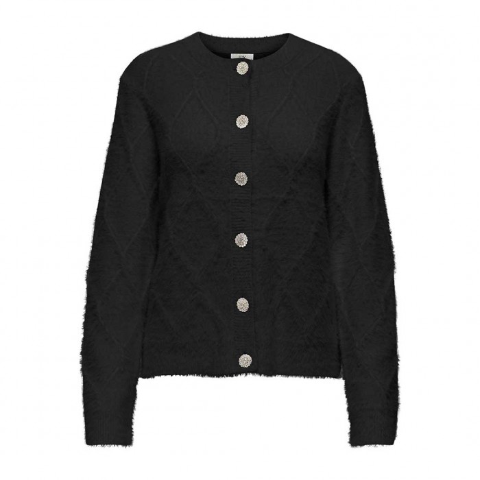 JDY JDYJAYLA L/S O-NECK CARDIGAN KNT BLACK