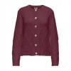 JDY JDYJAYLA L/S O-NECK CARDIGAN KNT BORDO JDY JDYJAYLA L/S O-NECK CARDIGAN KNT BORDO