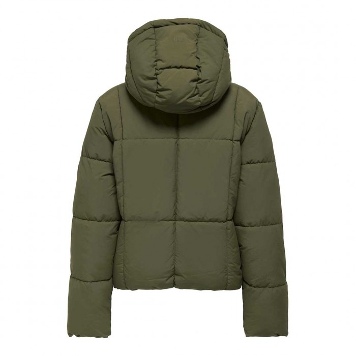 JDY JDYWONDER SHORT HOOD PUFFER OTW SIJ GREEN