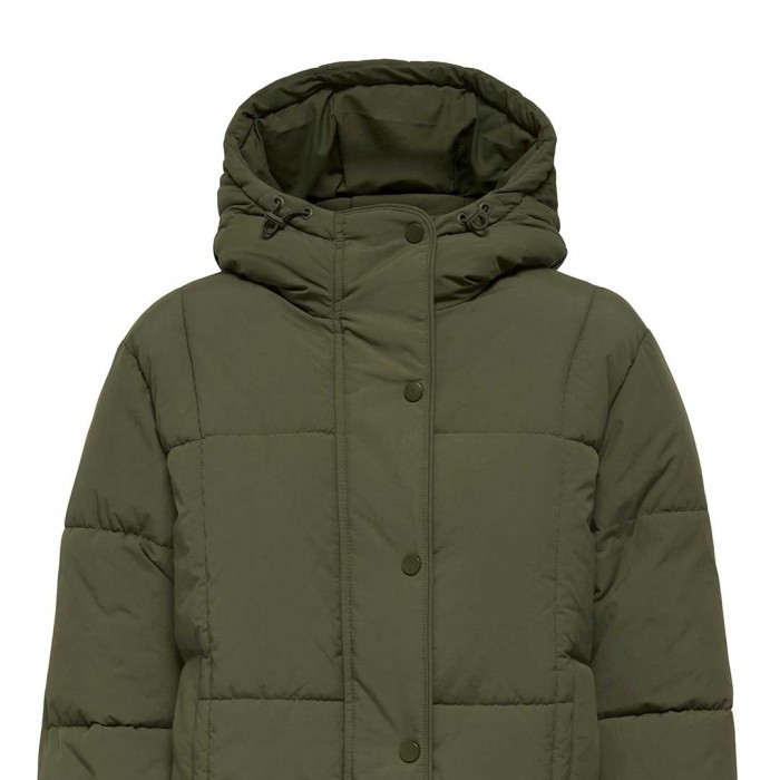 JDY JDYWONDER SHORT HOOD PUFFER OTW SIJ GREEN