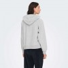 JDY JDYVIDA L/S VELVET HOODIE TOP JRS DIA LIGHT GREY