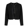 JDY JDYKARO L/S EMB. BOUCLE BLAZER TLR BLACK