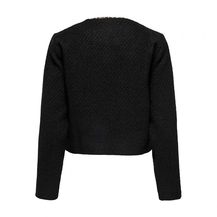 JDY JDYKARO L/S EMB. BOUCLE BLAZER TLR BLACK
