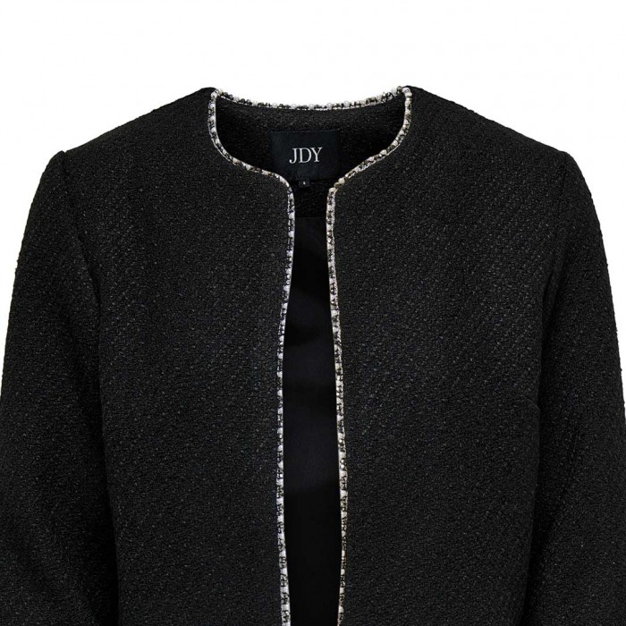 JDY JDYKARO L/S EMB. BOUCLE BLAZER TLR BLACK