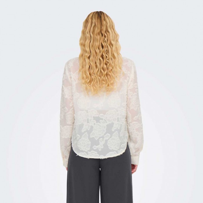 JDY JDYMAIA L/S SHIRT WVN WHITE