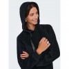 JDY JDYVIDA L/S VELVET HOODIE TOP JRS DIA BLACK