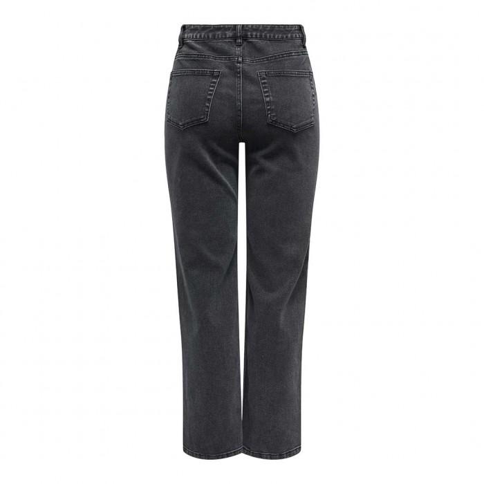 JDY JDYSTINE STONE HW STRAIGHT JEANS DNM BLACK