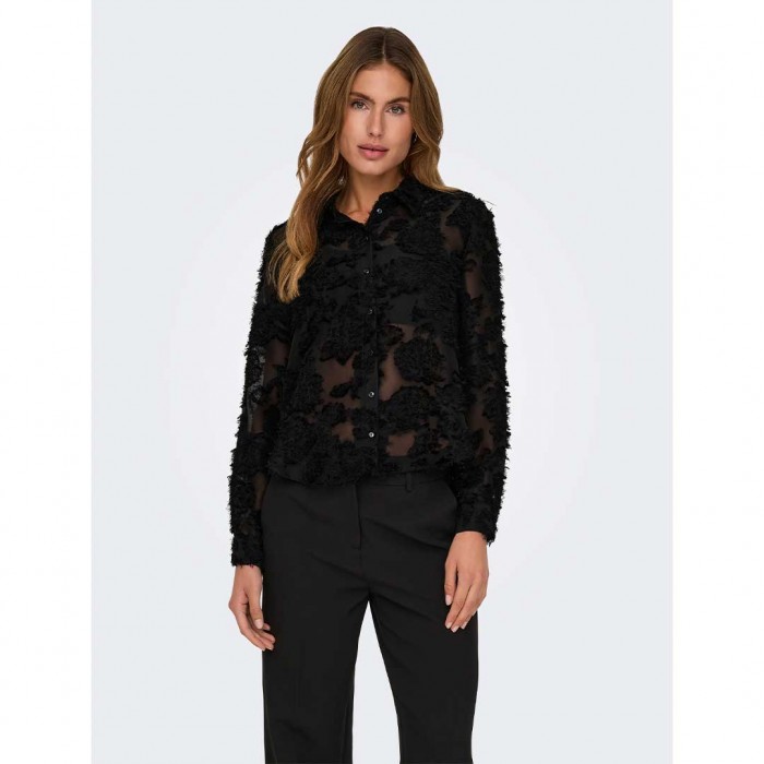 JDY JDYMAIA L/S SHIRT WVN BLACK