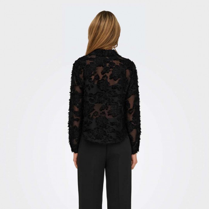 JDY JDYMAIA L/S SHIRT WVN BLACK