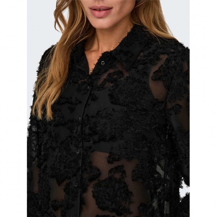JDY JDYMAIA L/S SHIRT WVN BLACK