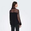 JDY JDYNANA L/S LOOSE SHIRT WVN DIA BLACK
