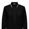 JDY JDYLULA L/S PEARL DETAIL SHIRT WVN BLACK JDY JDYLULA L/S PEARL DETAIL SHIRT WVN BLACK
