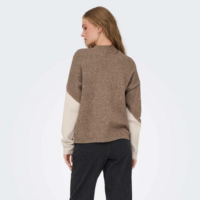 JDY JDYMATILDA LIFE L/S HN SEQUIN PULL KNT BEIGE