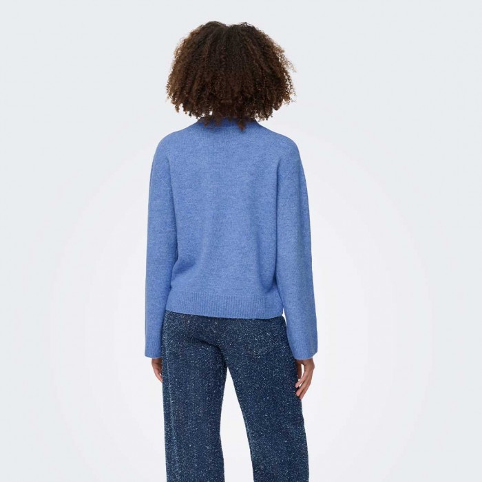 JDY  JDYSUPER LIFE L/S O-NECK PULLOVER KNT BLUE