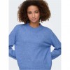JDY JDYSUPER LIFE L/S O-NECK PULLOVER KNT BLUE JDY JDYSUPER LIFE L/S O-NECK PULLOVER KNT BLUE
