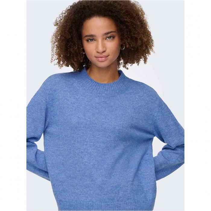 JDY  JDYSUPER LIFE L/S O-NECK PULLOVER KNT BLUE