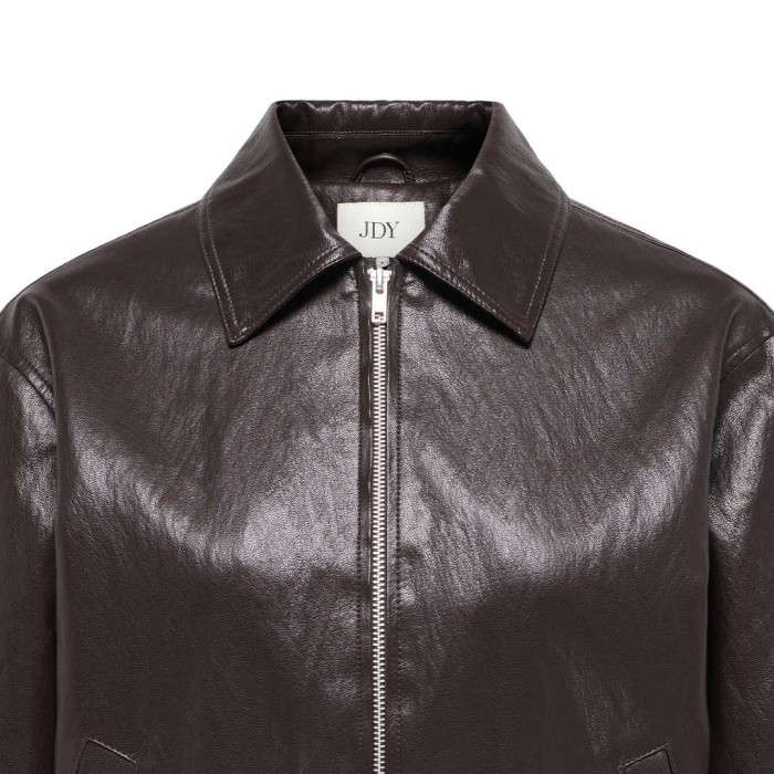 JDY  JDYABBY FAUX LEATHER JACKET OTW SGO BROWN