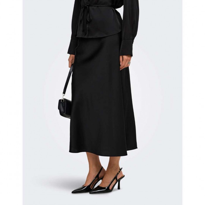 JDY JDYARIA MW MIDI SKIRT WVN BLACK