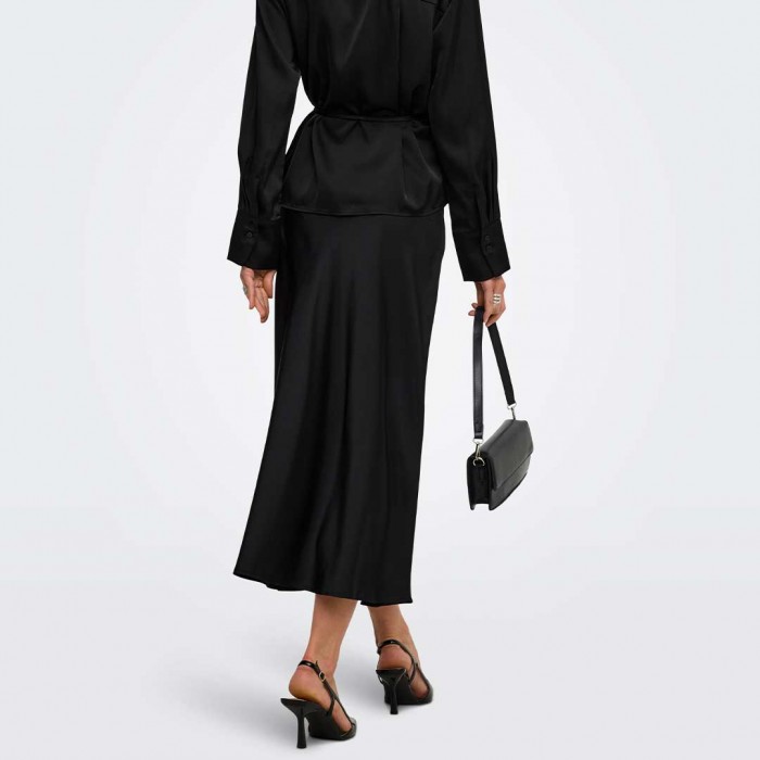 JDY JDYARIA MW MIDI SKIRT WVN BLACK