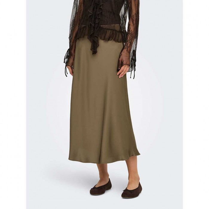 JDY JDYARIA MW MIDI SKIRT WVN DARK GREEN