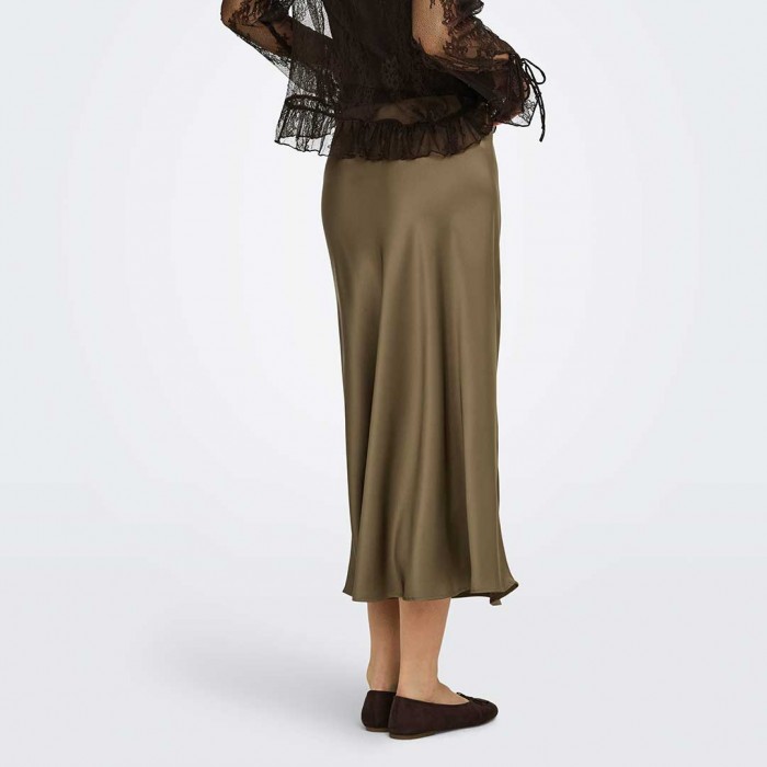JDY JDYARIA MW MIDI SKIRT WVN DARK GREEN