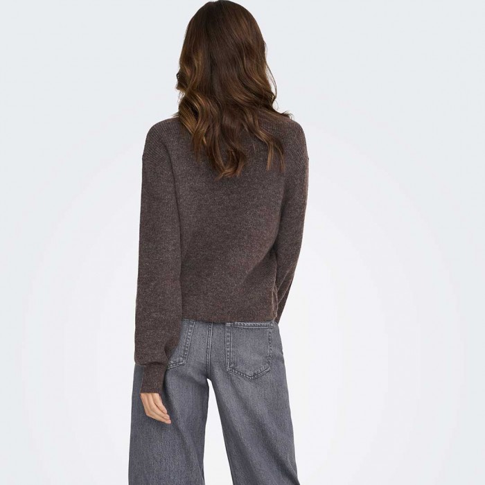 JDY JDYLUMI L/S BUTTON CARDIGA KNT NOOS BROWN