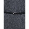 JDY JDYWENDI L/S V-NECK BELTED DRESS KNT DARK GRAY