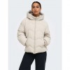 JDY JDYPOWER SHORT HOOD PUFFER OTW HAB ECRU
