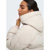 JDY JDYPOWER SHORT HOOD PUFFER OTW HAB ECRU