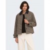 JDY JDYVALERIE CHECK JACKET OTW YFM BROWN