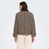 JDY JDYVALERIE CHECK JACKET OTW YFM BROWN