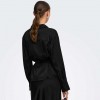 JDY JDYARIA L/S V-NECK SHIRT WVN BLACK