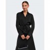 JDY JDYARIA L/S V-NECK SHIRT WVN BLACK