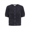 JDY JDYNADINE S/S GLITTER CARDIGAN KNT BLACK