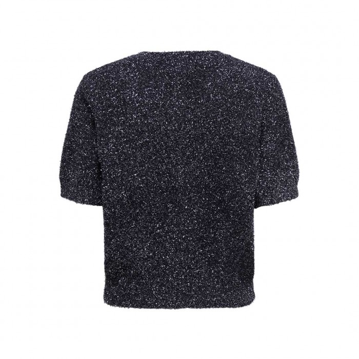 JDY JDYNADINE S/S GLITTER CARDIGAN KNT BLACK