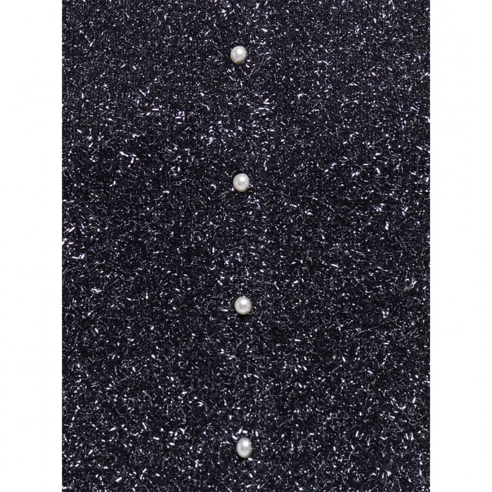 JDY JDYNADINE S/S GLITTER CARDIGAN KNT BLACK