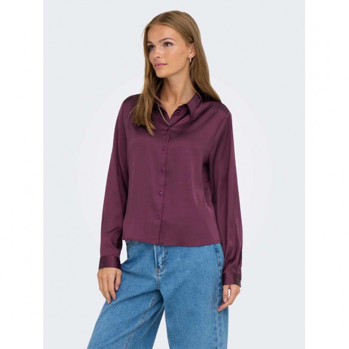 JDY JDYFIFI L/S SHIRT WVN NOOS BORDO