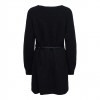 JDY JDYWENDI L/S V-NECK BELTED DRESS KNT BLACK