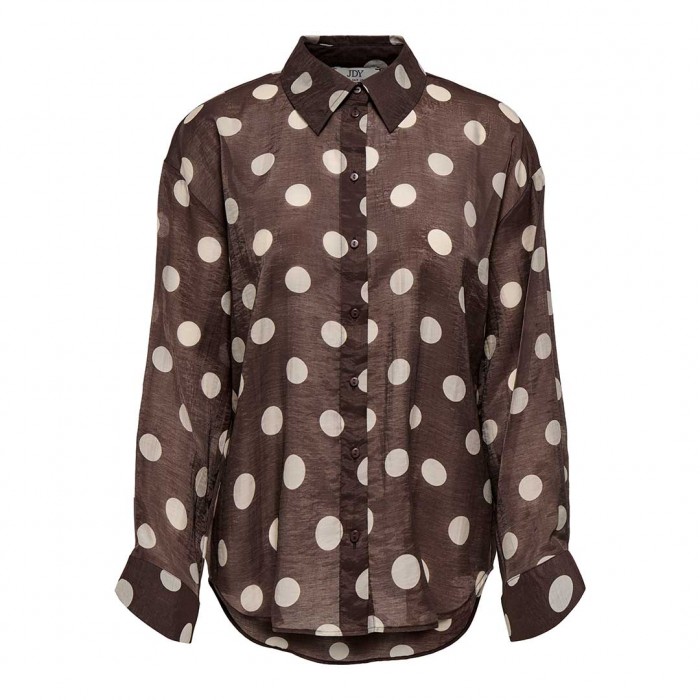 JDY JDYFAY L/S SHIRT WVN BROWN