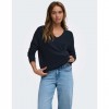 JDY JDYNEW BEHAVE L/S V-NECK PULLOVER KNT BLUE