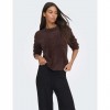 JDY JDYPRIME JAYLA L/S ON PULLOVER KNT NOOS BROWN