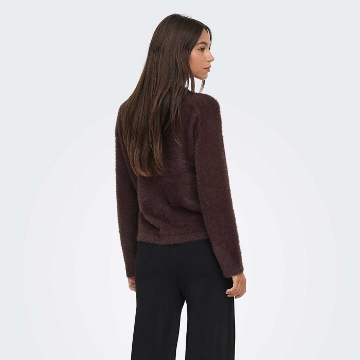 JDY JDYPRIME JAYLA L/S ON PULLOVER KNT NOOS BROWN