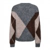 JDY JDYZOEY L/S VN ARGYLE PULLOVER KNT NOOS GRAY