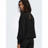 ONLY JDYROCKY L/S WATERFALL TOP WVN BLACK
